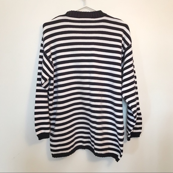Jacob 100% cotton striped sweater size large - Picture 3 of 7